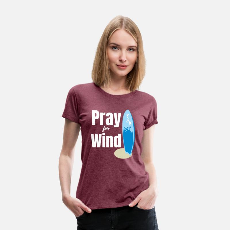 Pray For Wind Funny Kitesurfing Sailboard Windy