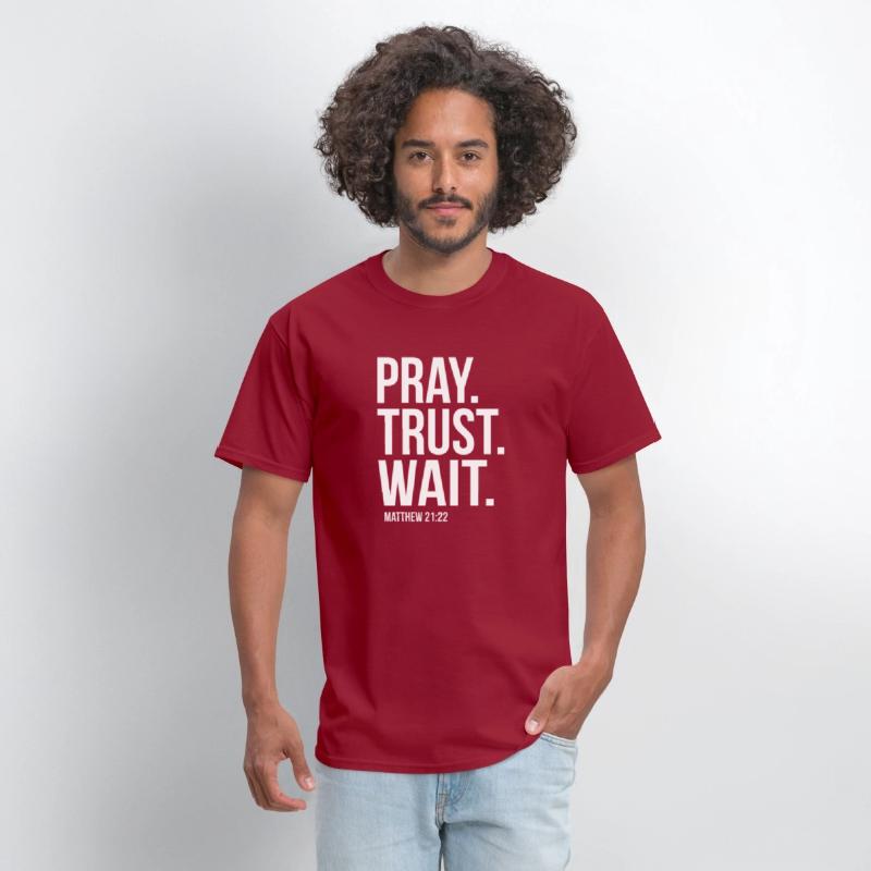 Pray Trust Wait Matthew 2122 Scripture Christian
