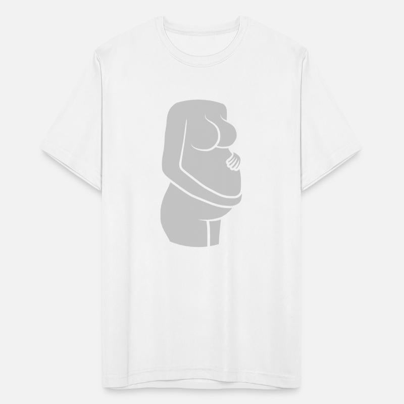 pregnant woman holding belly