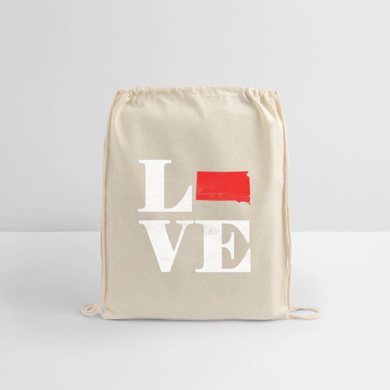 Proud America State Land Map Love South Dakota