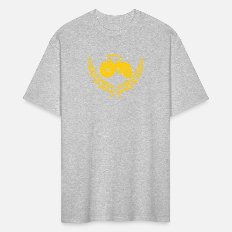 Proud farmer in laurel wreath gold