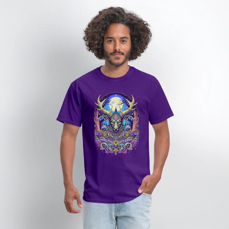 Psychedelic Forest Deer – Mystic Spirit Animal Art
