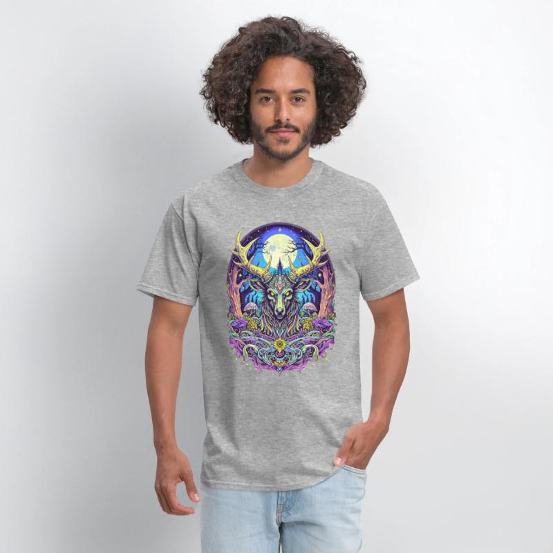 Psychedelic Forest Deer – Mystic Spirit Animal Art