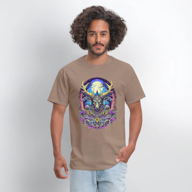 Psychedelic Forest Deer – Mystic Spirit Animal Art