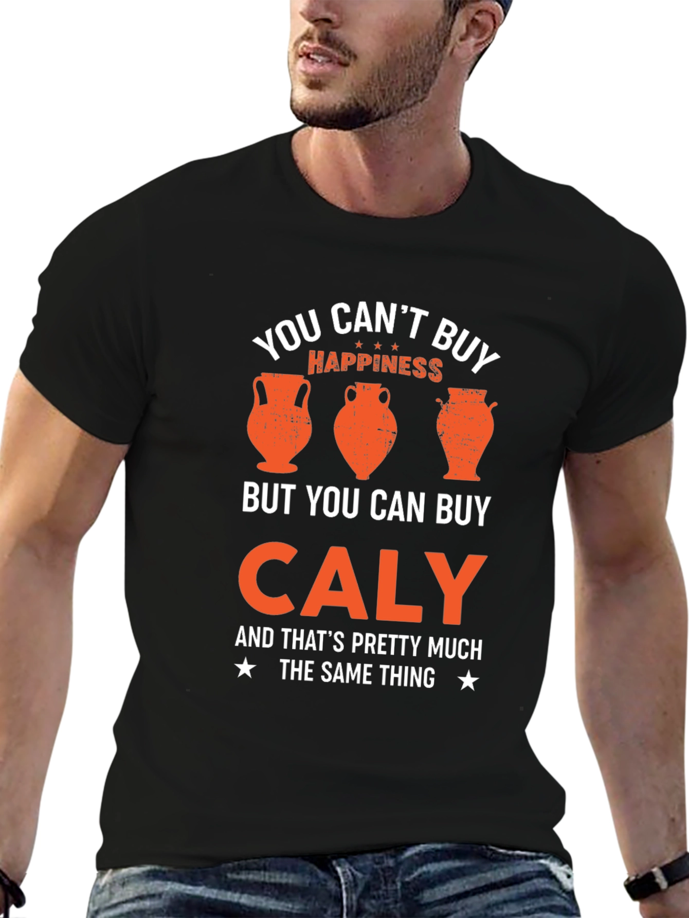 Caly: Happiness T-Shirt - Funny Pottery Lover Tee