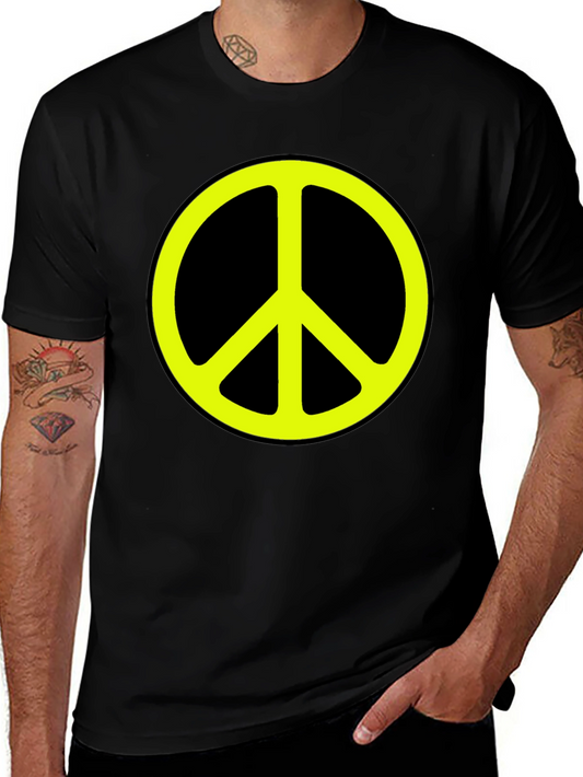 Peace Sign Graphic Tee - Classic Black