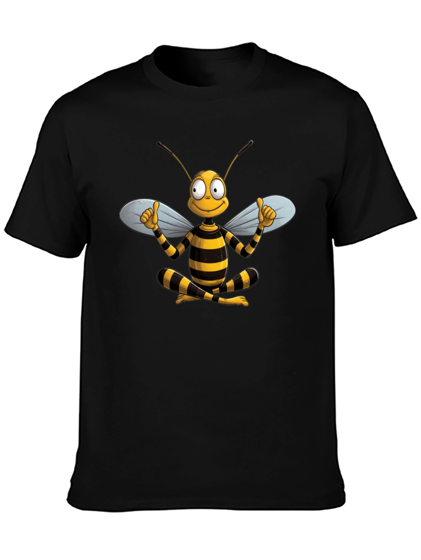 Funny Bee Cartoon Graphic T-Shirt