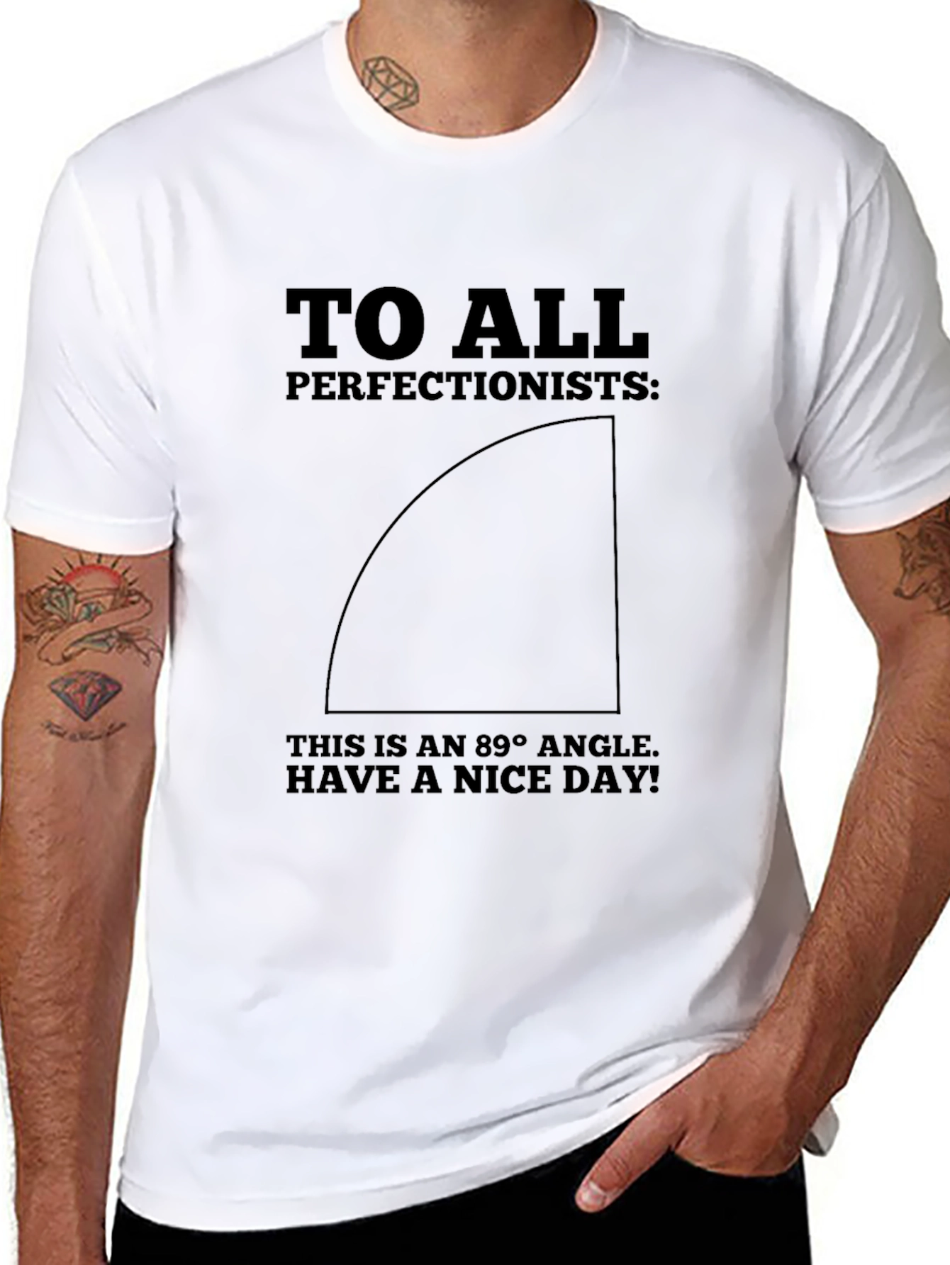 89 Degree Angle Perfectionist Graphic Tee