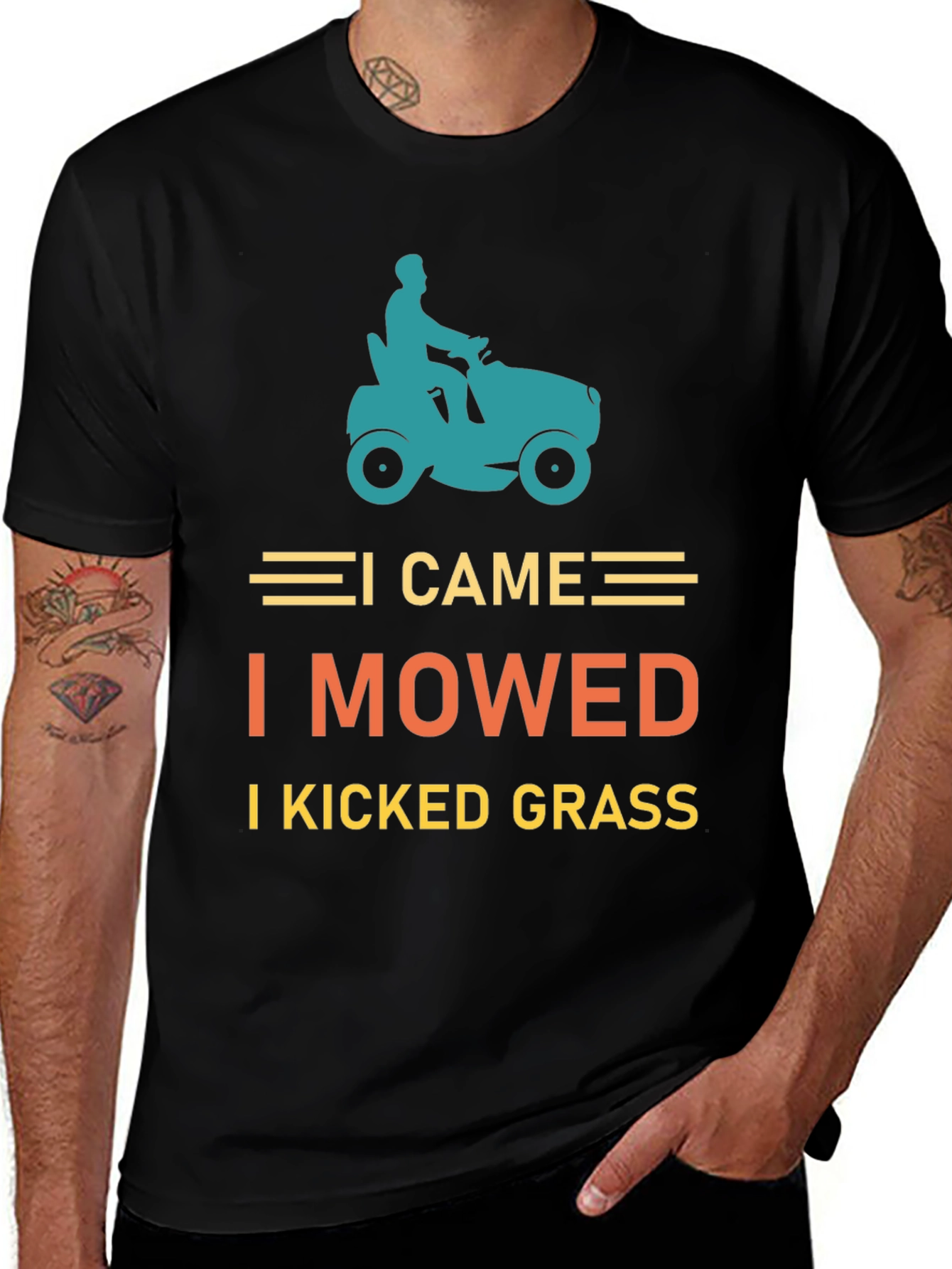 I Came I Mowed T-Shirt Lawn Mowing