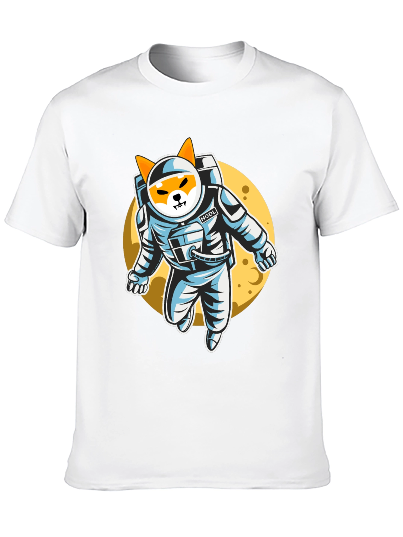 Shiba Inu Astronaut Black T-Shirt