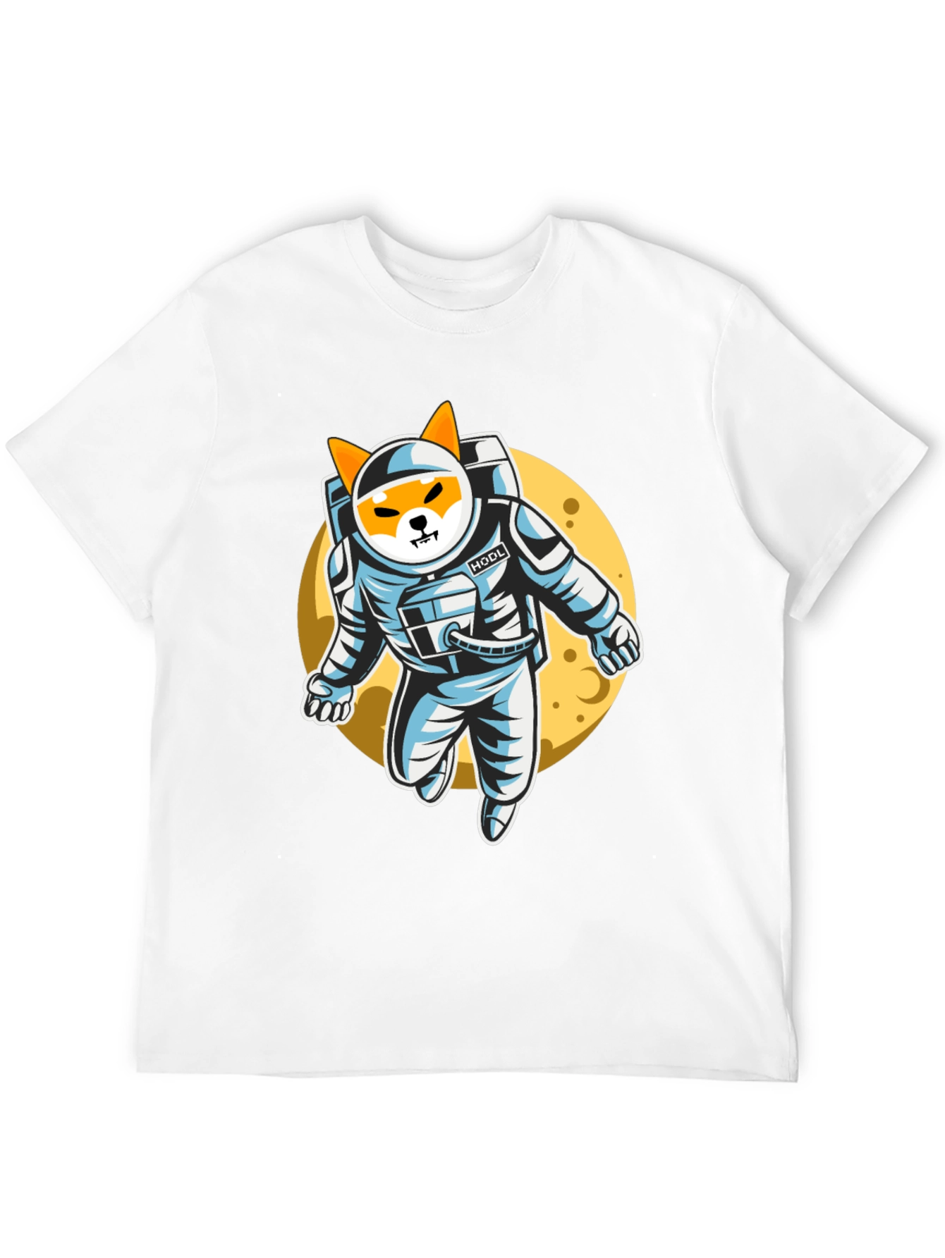 Shiba Inu Astronaut Black T-Shirt