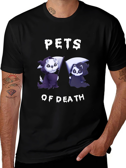 Pets of Death Black Graphic T-Shirt