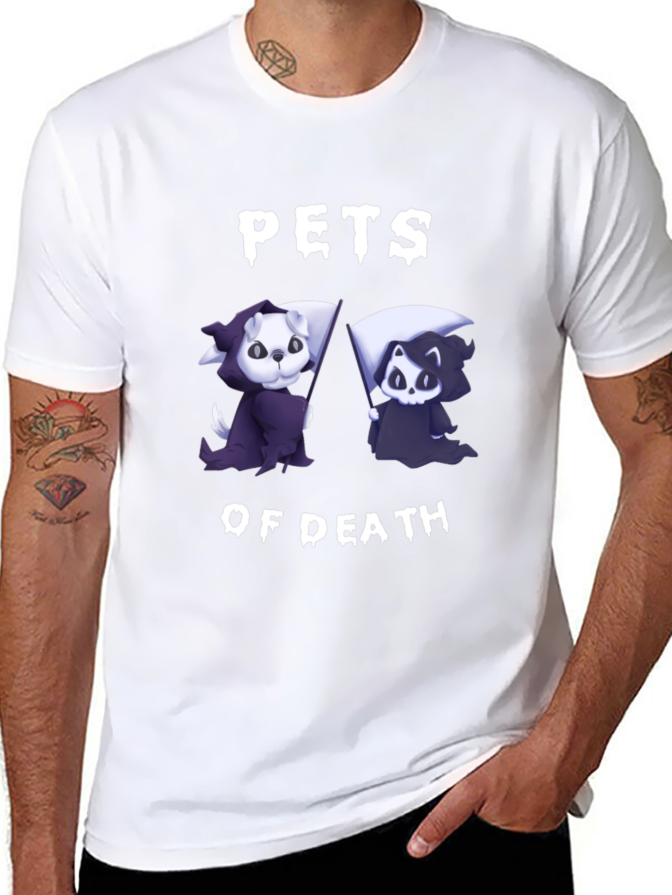 Pets of Death Black Graphic T-Shirt