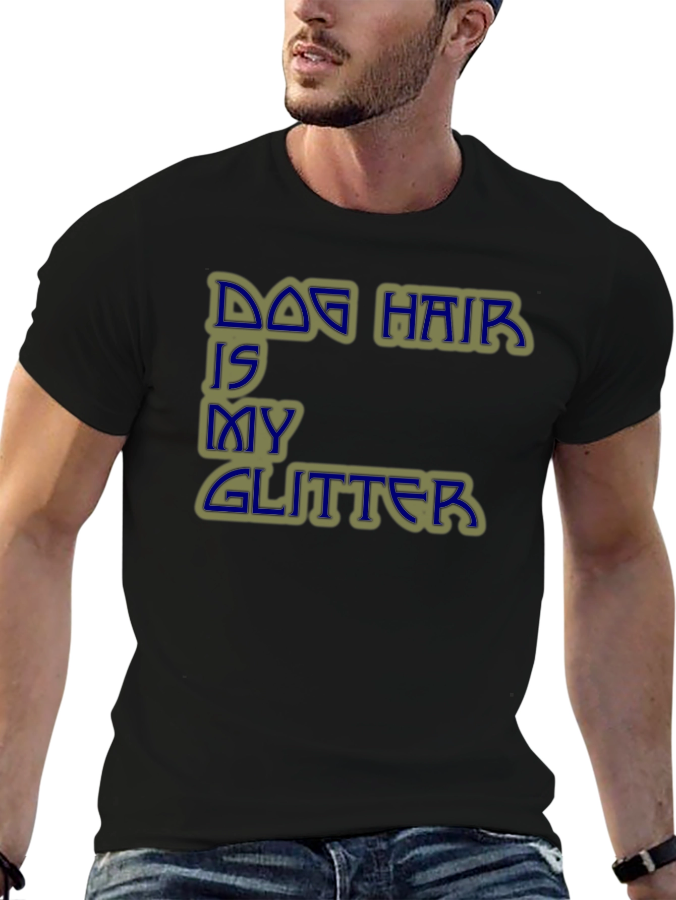 Dog Hair is My Glitter Graphic T-Shirt