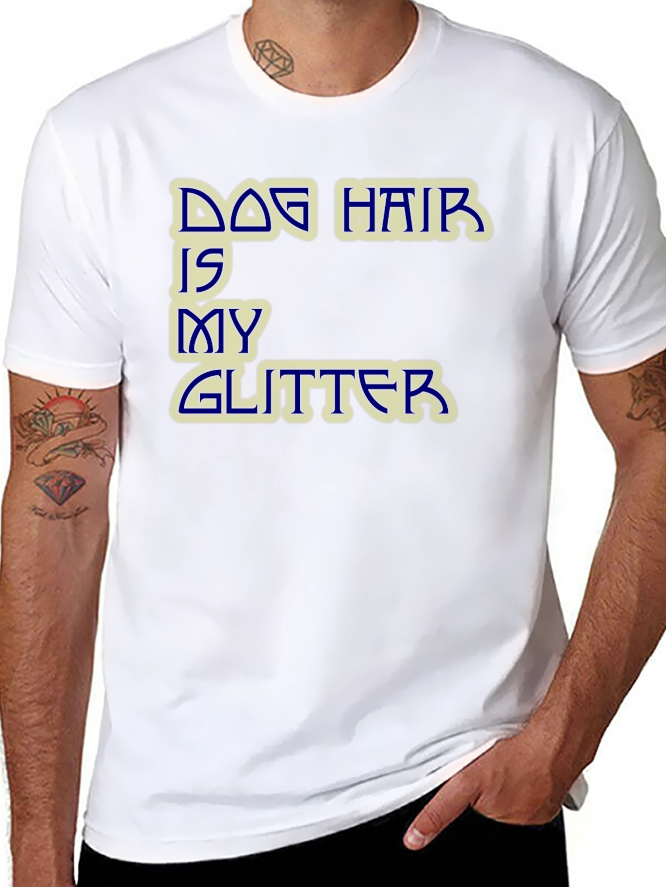 Dog Hair is My Glitter Graphic T-Shirt