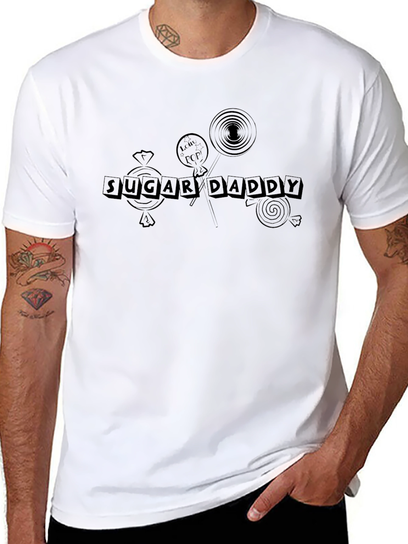 Sugar Daddy Graphic Tee - Novelty Mens T-Shirt