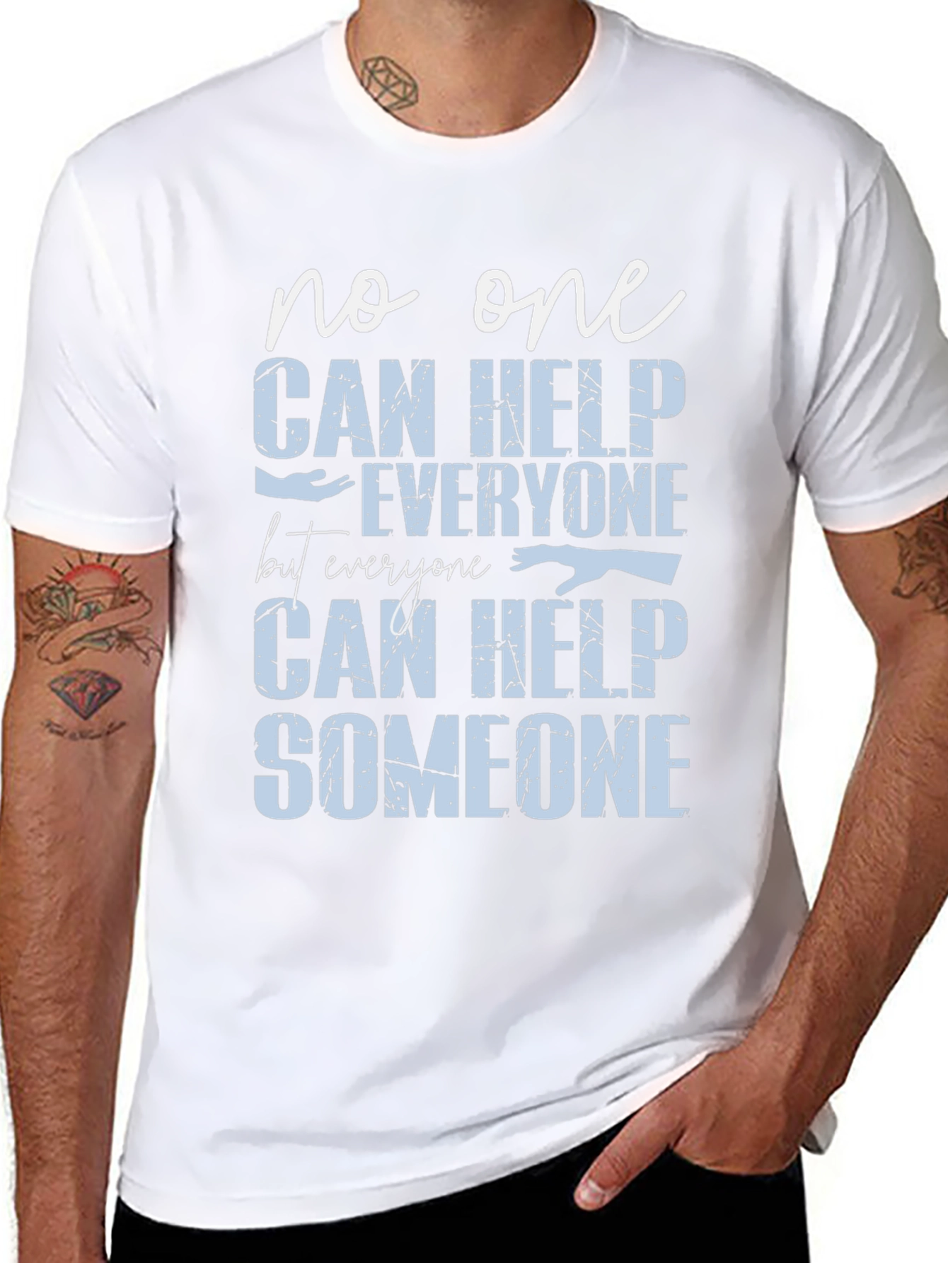 Help Someone Graphic Tee - Motivational T-Shirt