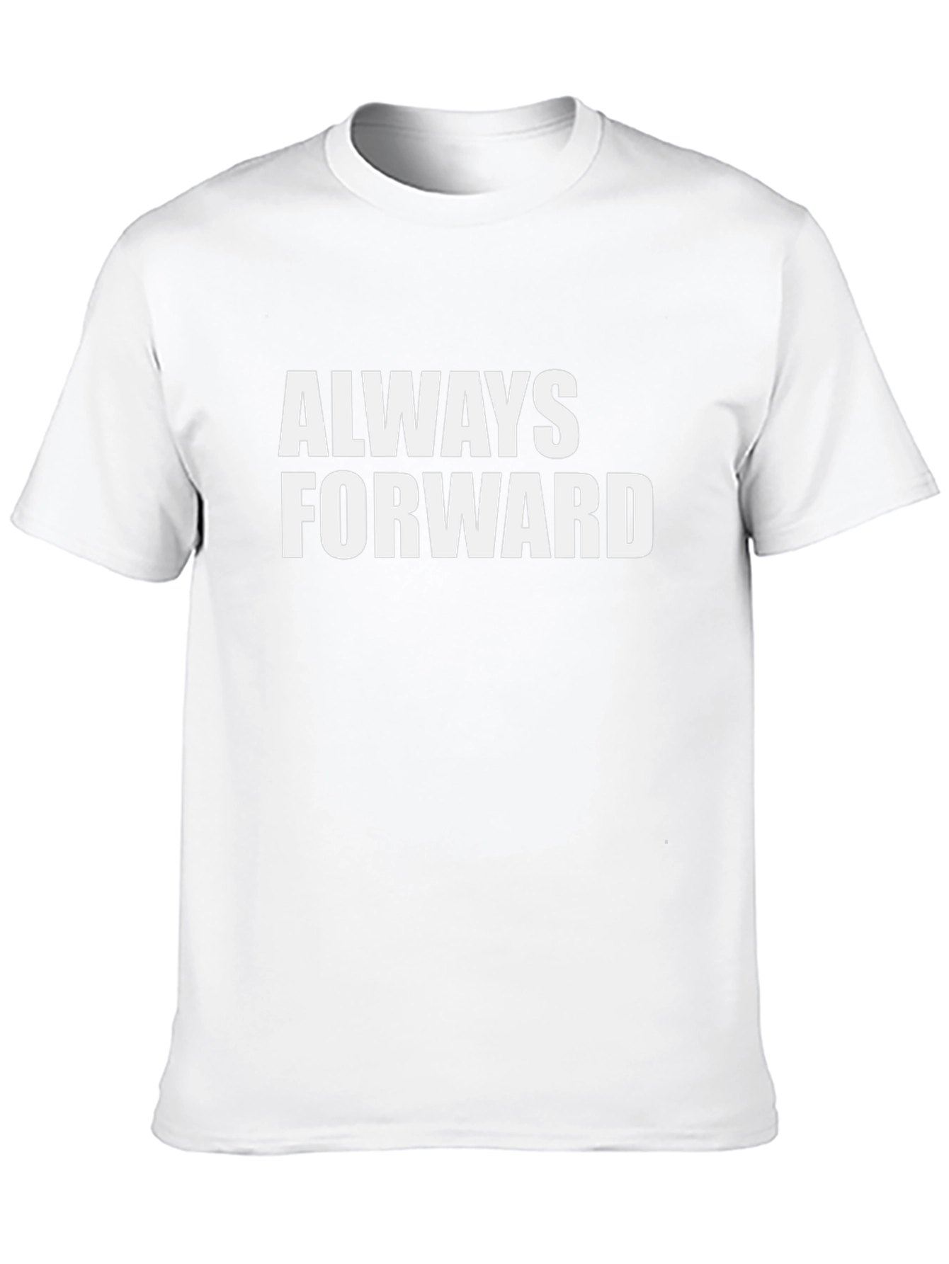Always Forward Graphic Tee - Motivational Black T-Shirt