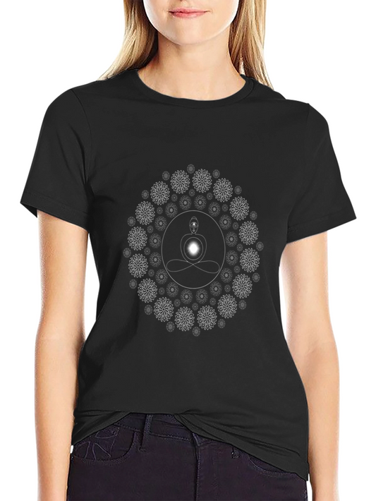 Enlightened Mandala Tee - Black Cotton Blend