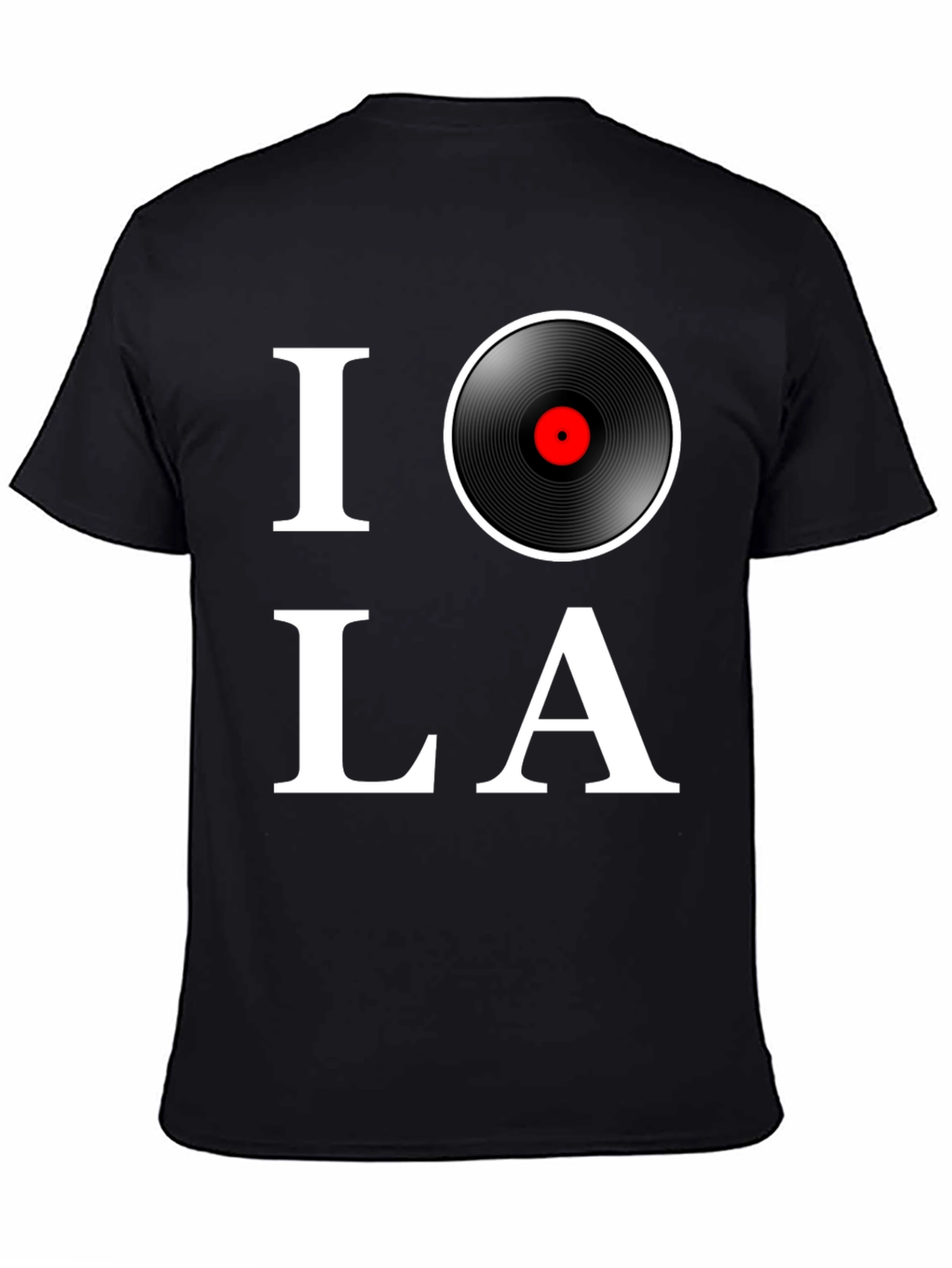 I Love Vinyl Record Graphic T-Shirt