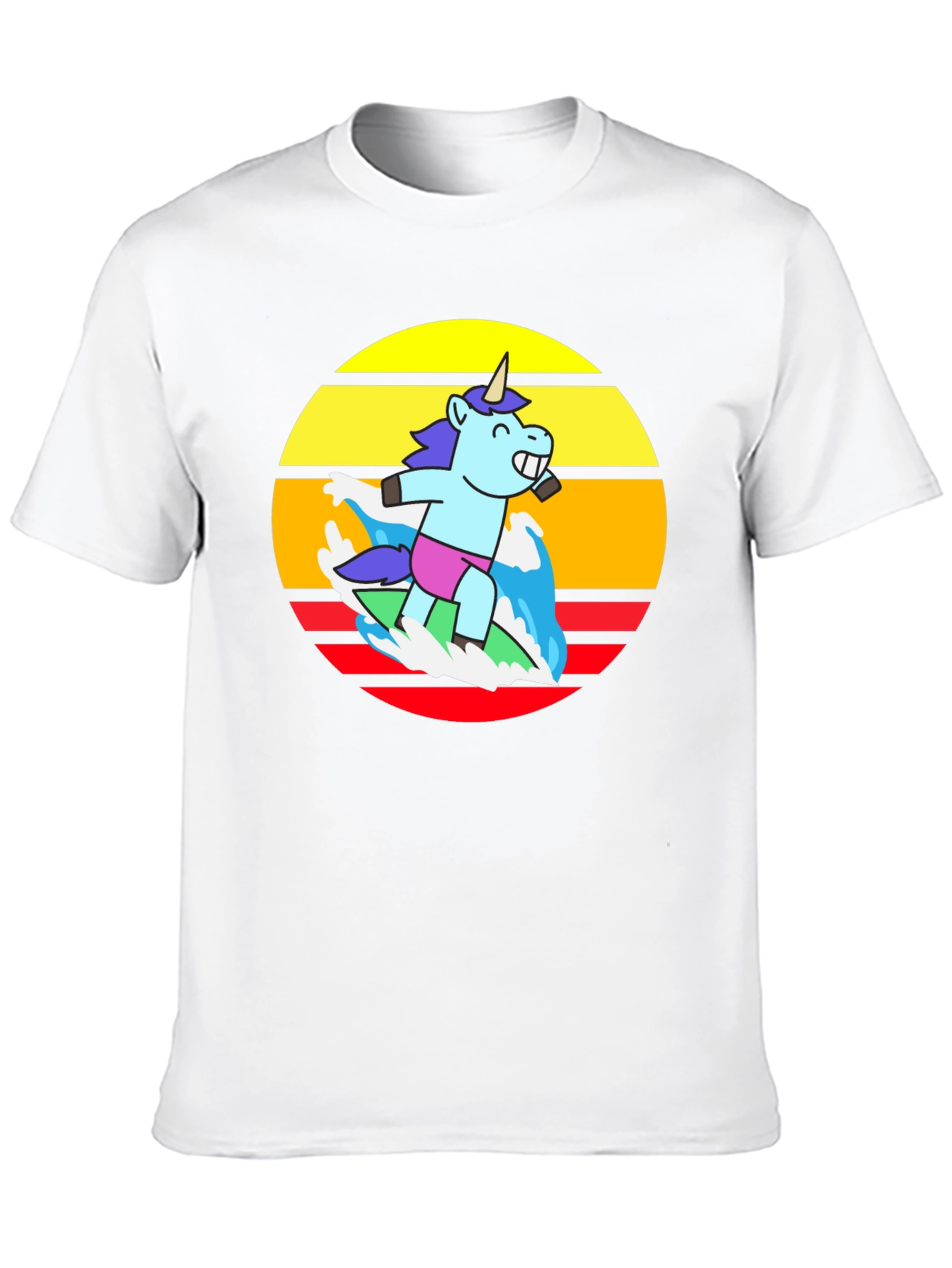 Surfing Unicorn Graphic Tee