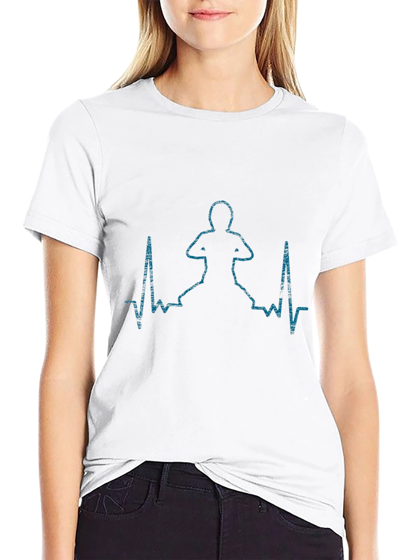 Yoga Heartbeat Tee - Meditate in Style