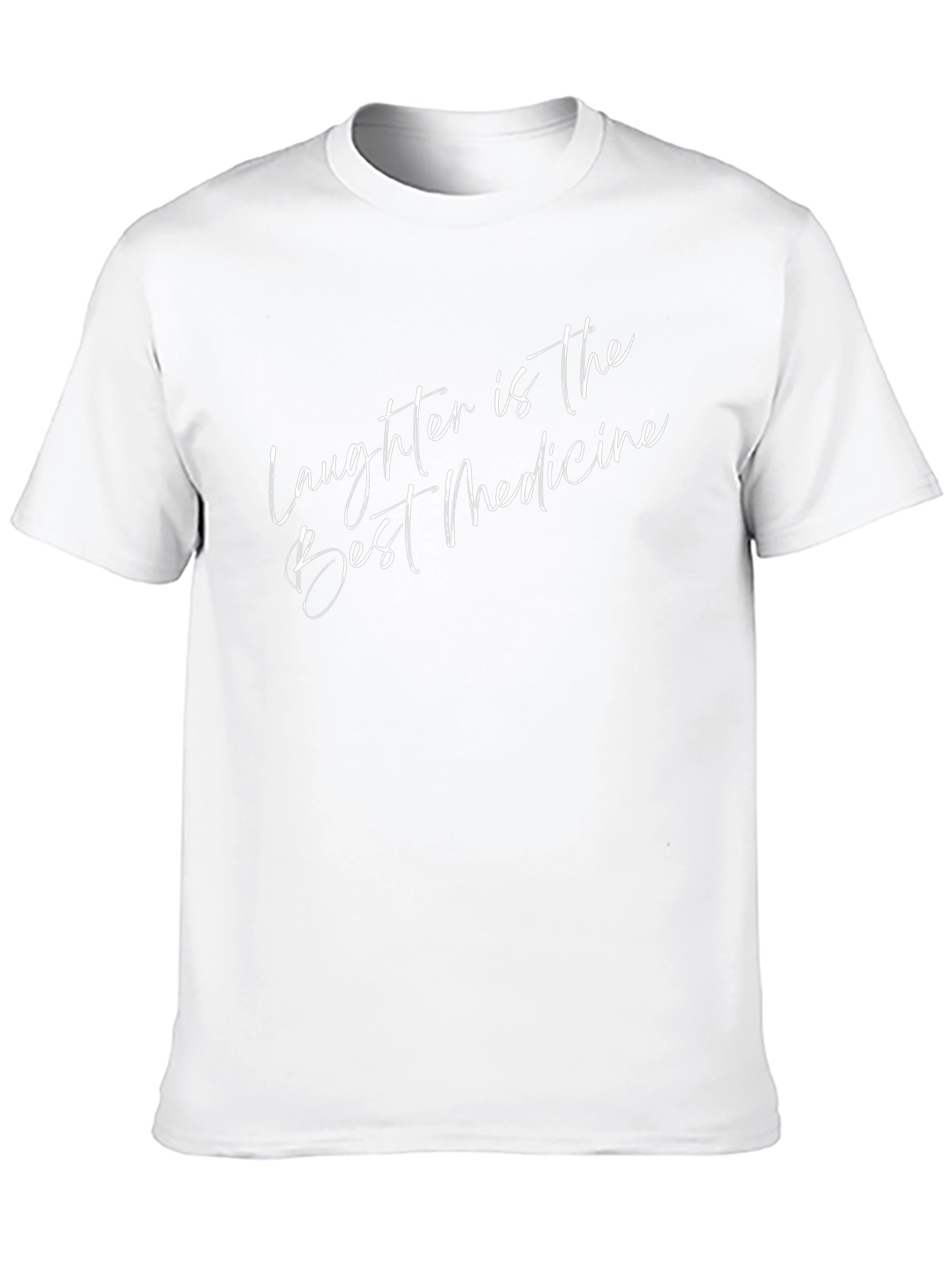 Laughter is the Best Medicine Black Graphic T-Shirt