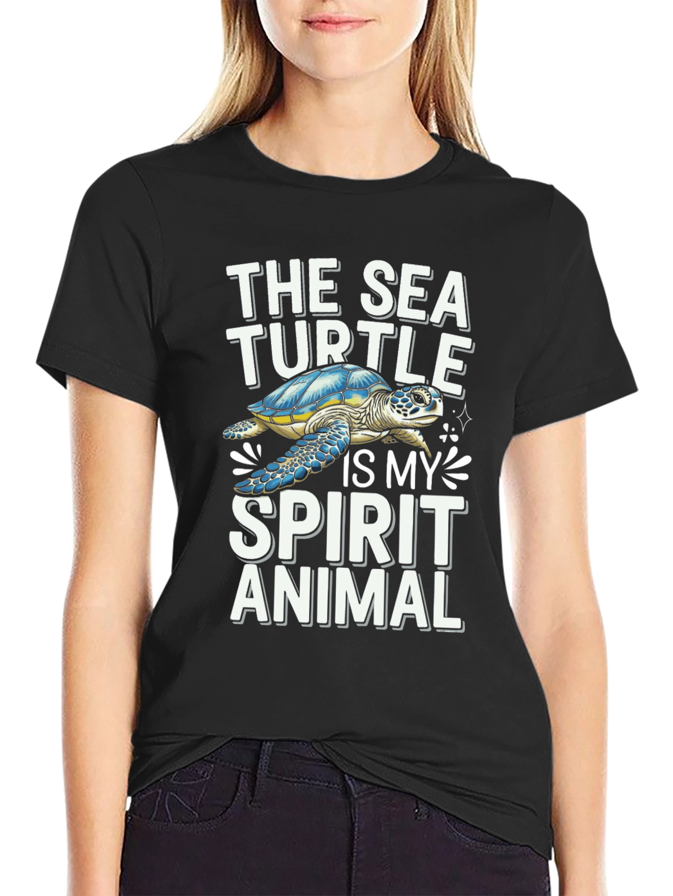 Sea Turtle Spirit Animal Graphic Tee