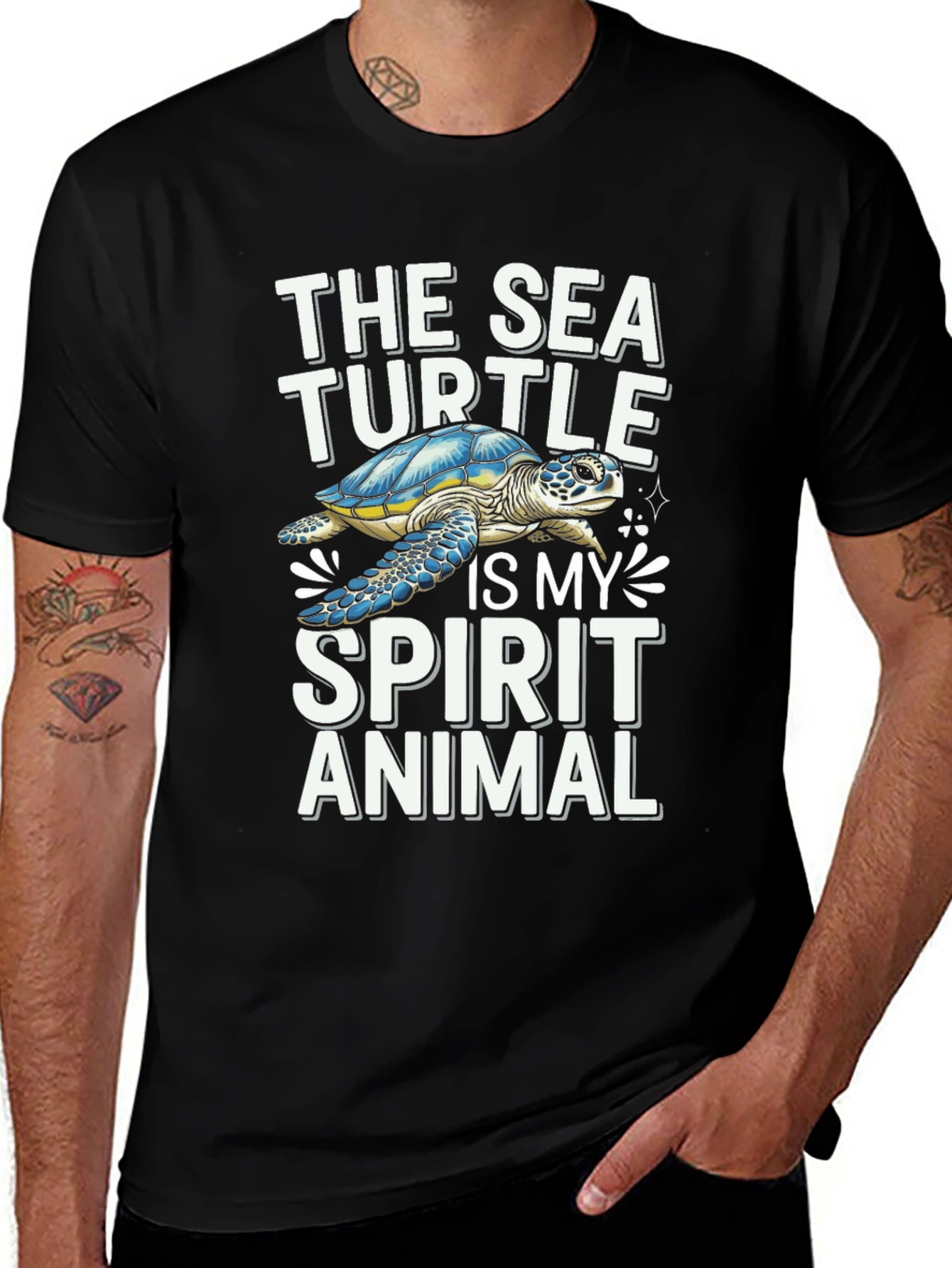 Sea Turtle Spirit Animal Graphic Tee