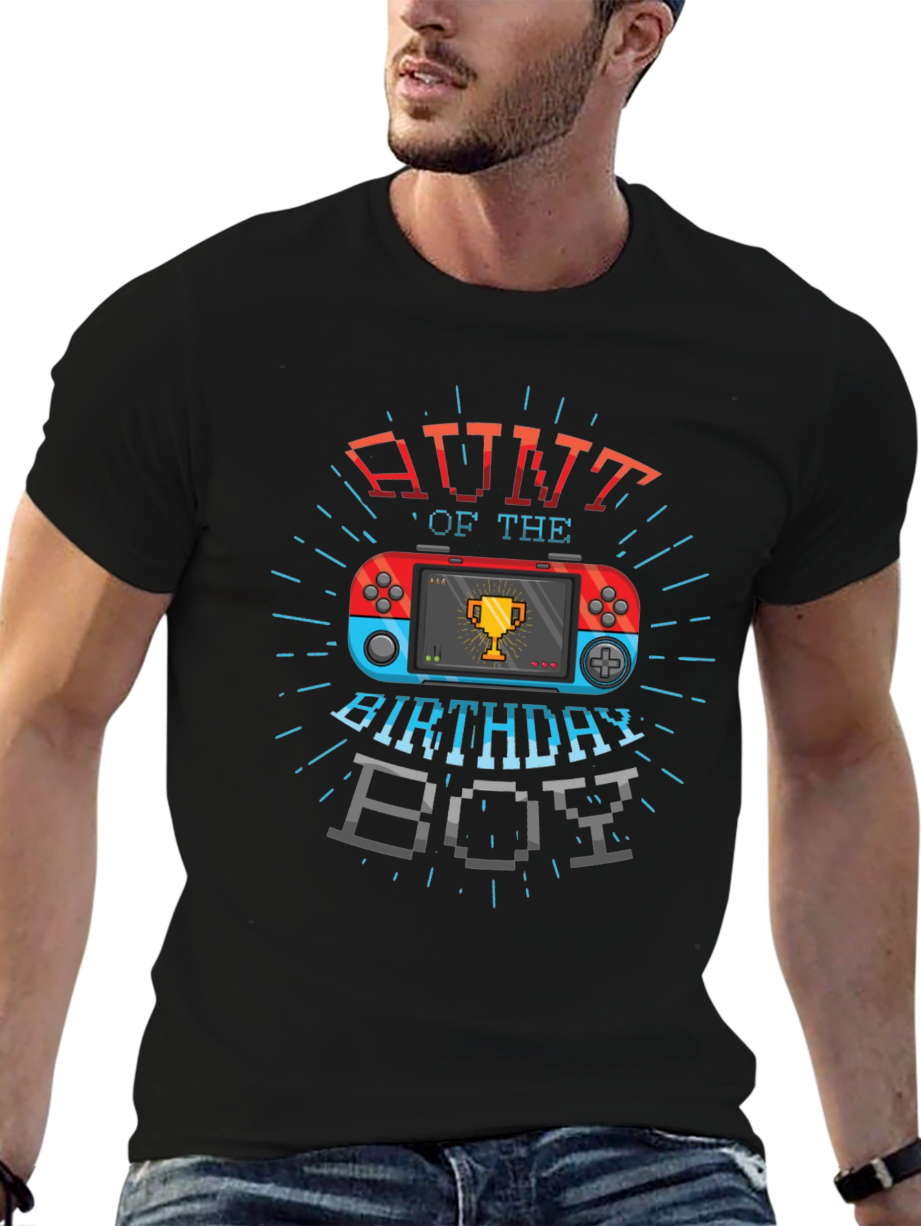 Aunt of the Birthday Boy Gaming T-Shirt