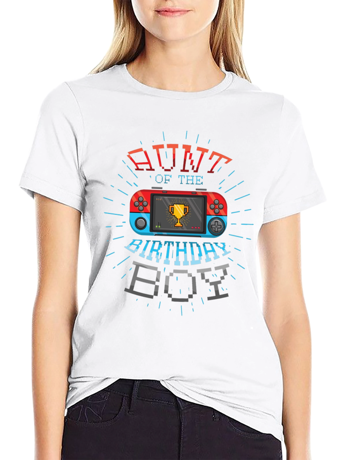 Aunt of the Birthday Boy Gaming T-Shirt