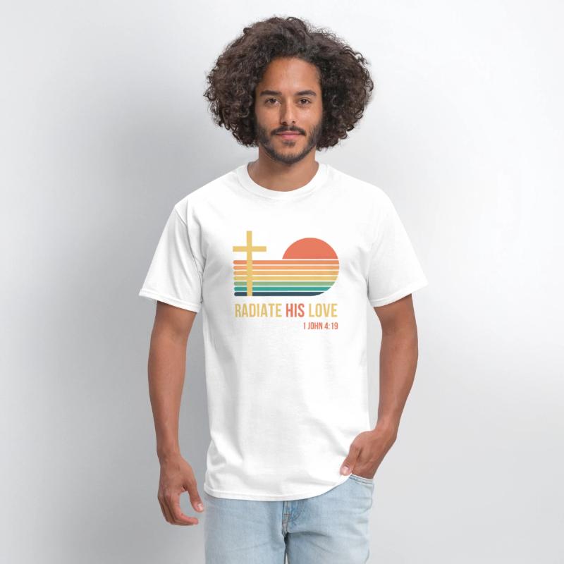 Radiate Jesus Love: 1 John 4:19 Vintage Sunset