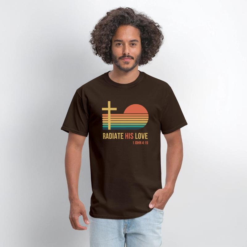 Radiate Jesus Love: 1 John 4:19 Vintage Sunset