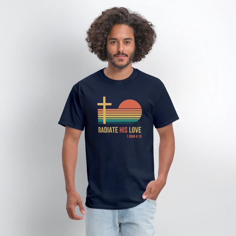 Radiate Jesus Love: 1 John 4:19 Vintage Sunset