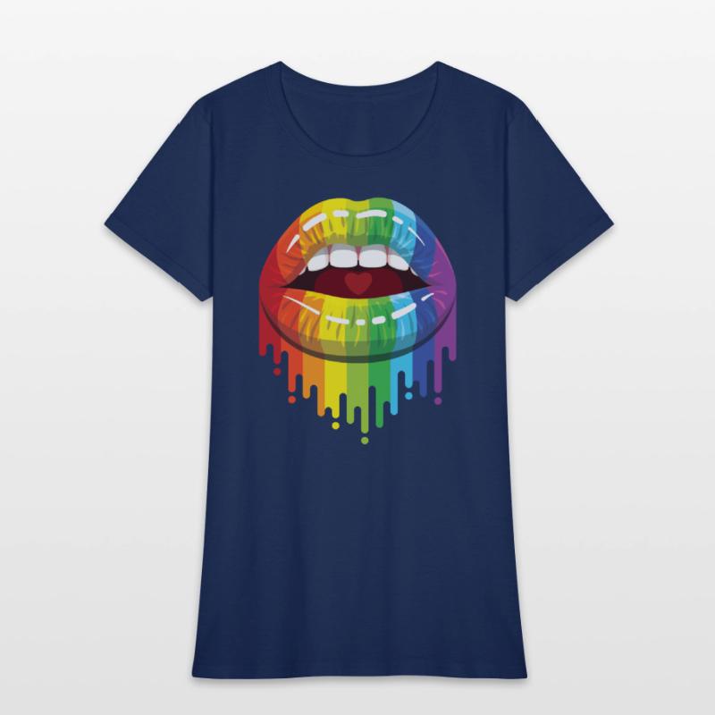 Rainbow Lips For LGBTQ Gay Pride