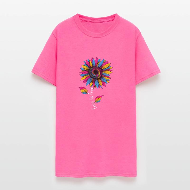 Rainbow Sunflower Love Is Love LGBT Pride