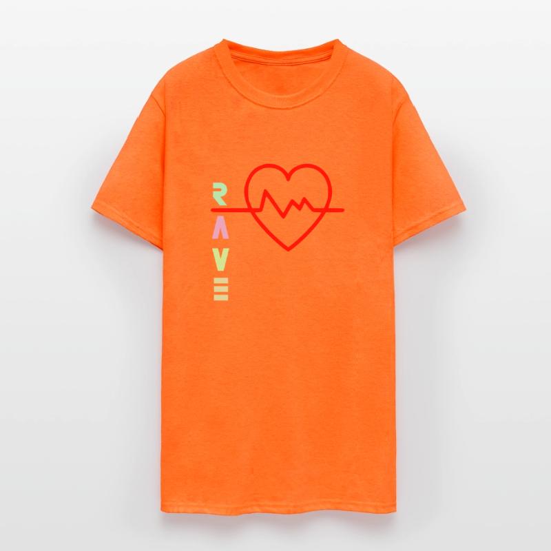 Rave with heart beat logo