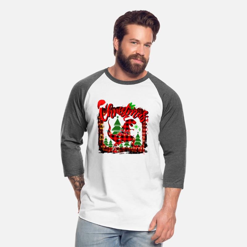 Red Plaid Dinosaur Santa Christmas Lights Buffalo