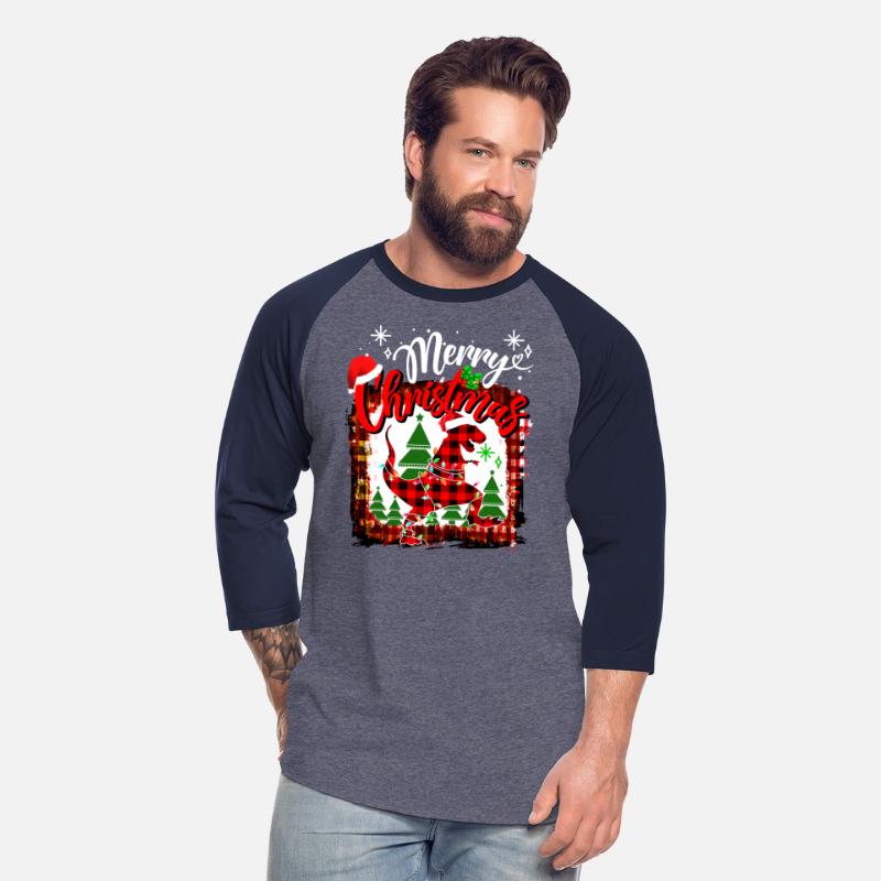 Red Plaid Dinosaur Santa Christmas Lights Buffalo