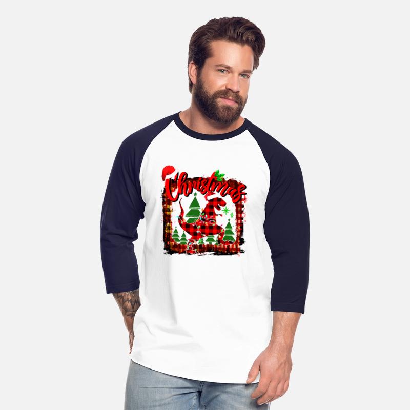 Red Plaid Dinosaur Santa Christmas Lights Buffalo