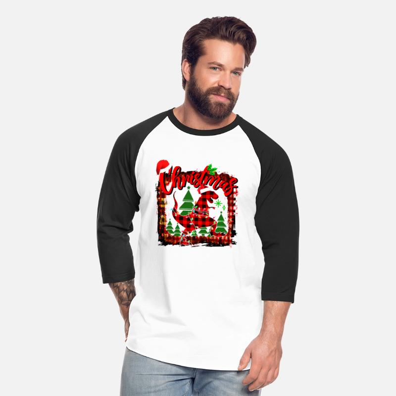 Red Plaid Dinosaur Santa Christmas Lights Buffalo