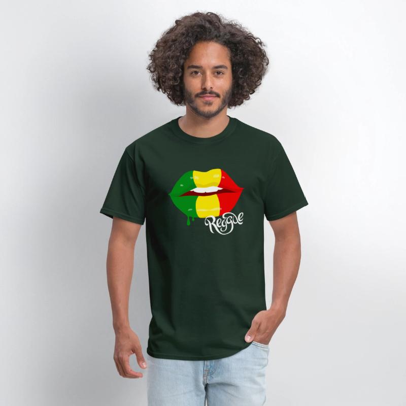Reggae For Rastafarian Flag Lips Reggae