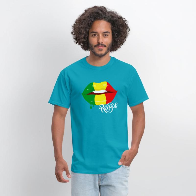 Reggae For Rastafarian Flag Lips Reggae