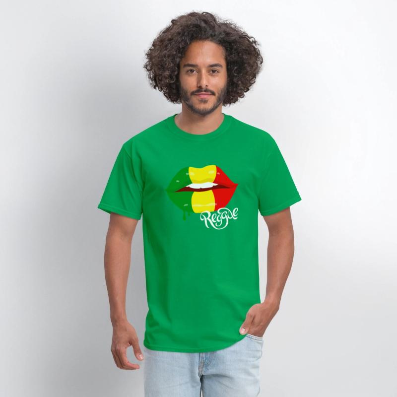 Reggae For Rastafarian Flag Lips Reggae