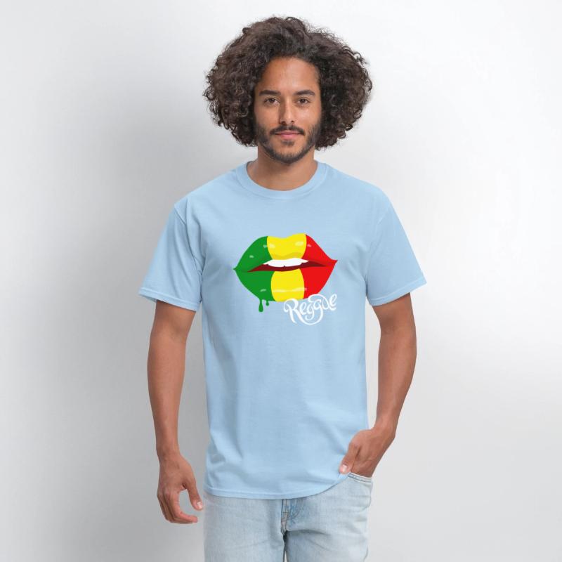 Reggae For Rastafarian Flag Lips Reggae