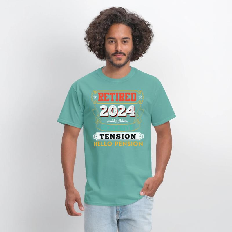 Retired 2024 Goodbye Tension Hello Pension