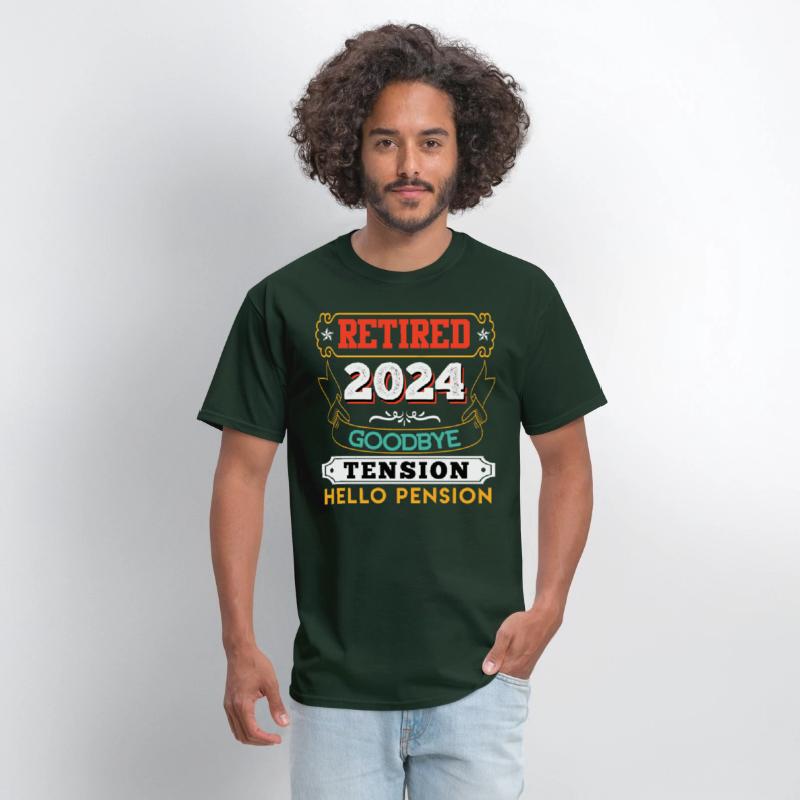 Retired 2024 Goodbye Tension Hello Pension