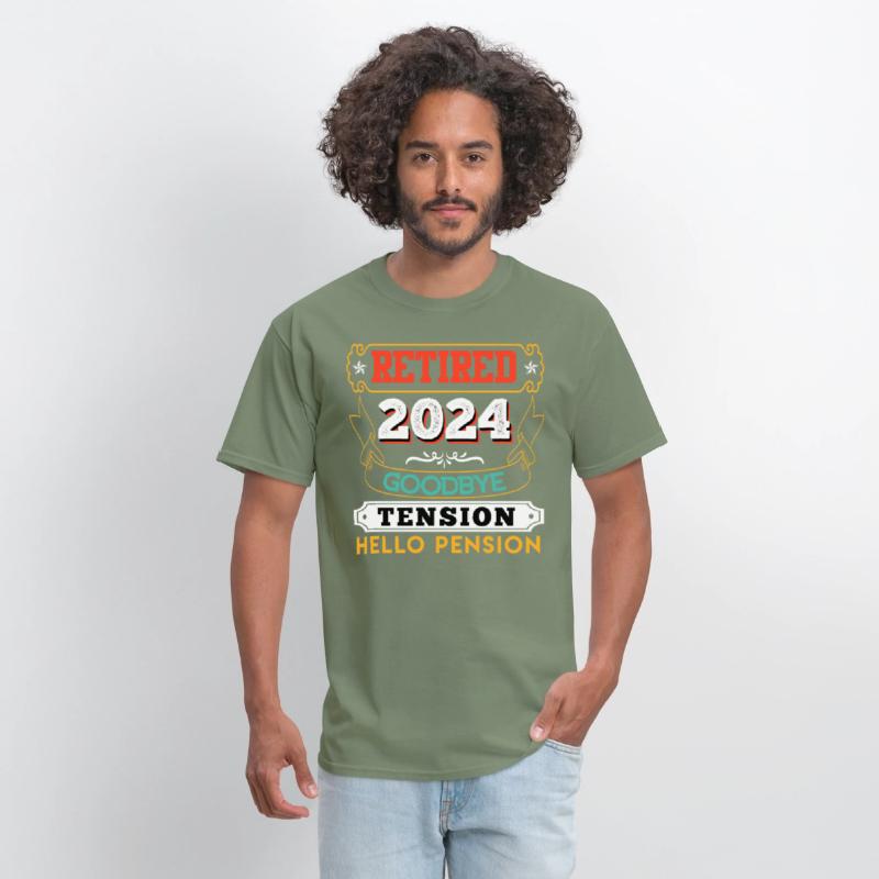 Retired 2024 Goodbye Tension Hello Pension