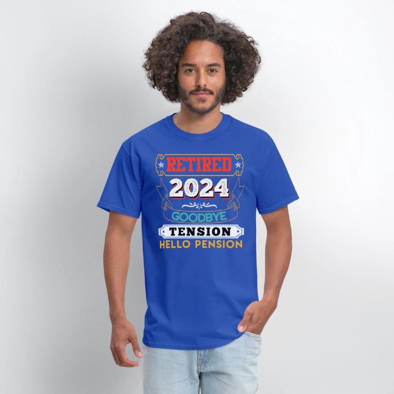 Retired 2024 Goodbye Tension Hello Pension