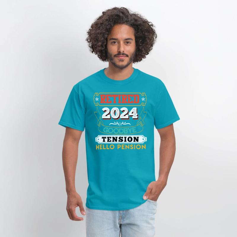 Retired 2024 Goodbye Tension Hello Pension
